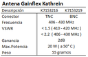 Antena Gainflex Kathrein 406-430 MHz TNC