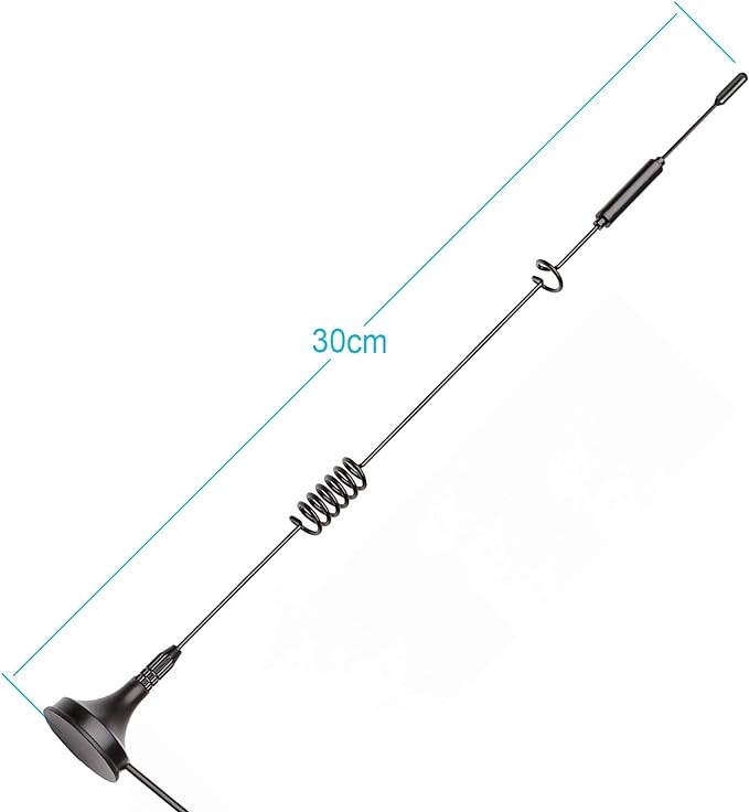 ingfu 4G LTE Antena SMA Macho (2-Paquete) MIMO 8dBi Base Magnética