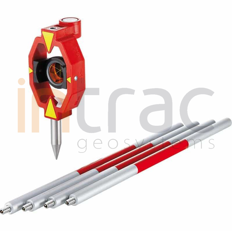 [GMP111-0] Miniprisma de constante 0, incl. nivel y GLS115 Minibastón de reflector