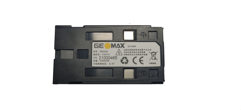 [ZBA302] Batería Li-Ion ZBA302 Zipp10/Zipp20/Zoom40/ZBA301 GEOMAX / LEICA