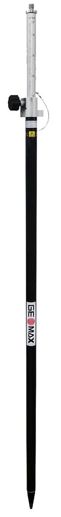 [789349] ZPC200, Jalón telescópico GeoMax de fibra/aluminio 5/8“ GNSS 2.3 Metros